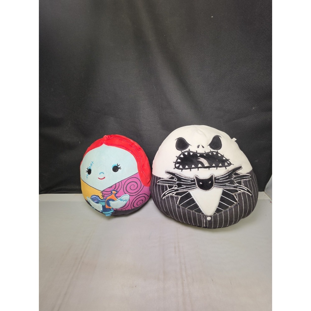 Squishmallow Kellytoy The Nightmare Before Christmas Sally And Jack 8" Plush